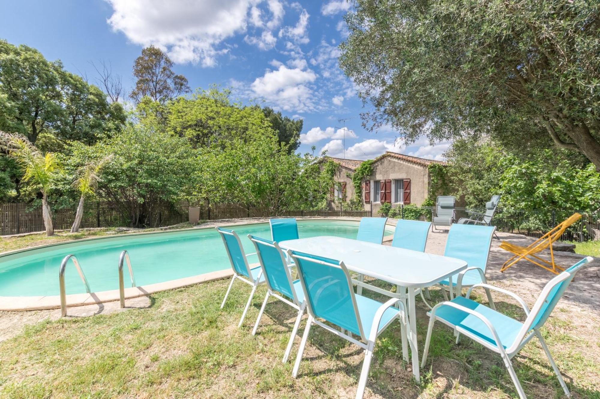 Maison Avec Piscine Location De Vacances Ferme Pedagogique Du Dolmen Le Pouget Εξωτερικό φωτογραφία