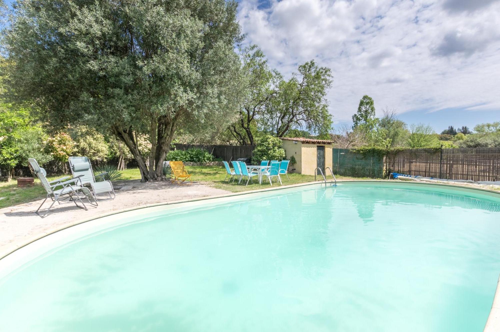 Maison Avec Piscine Location De Vacances Ferme Pedagogique Du Dolmen Le Pouget Εξωτερικό φωτογραφία
